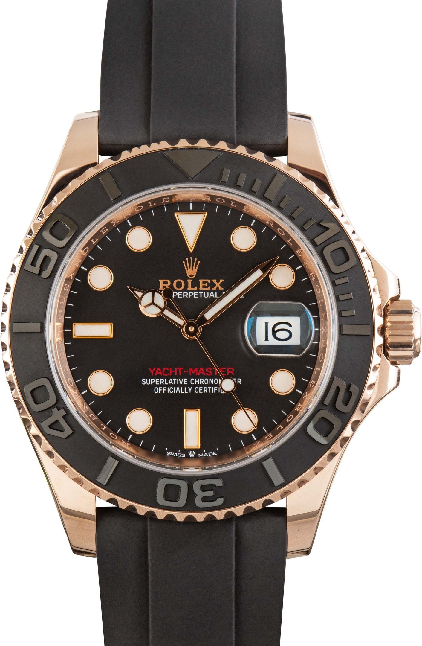 zUsed-Rolex-Yacht-Master-126655-Rose-Gold-SKU181657 Super Clone Rolex Yacht-Master 126655 40mm Everose Gold - Image 1