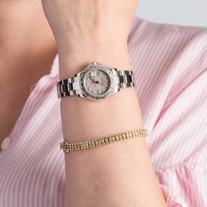 Clean Factory Super Clone Rolex Yacht-Master 169622 Platinum - Image 5