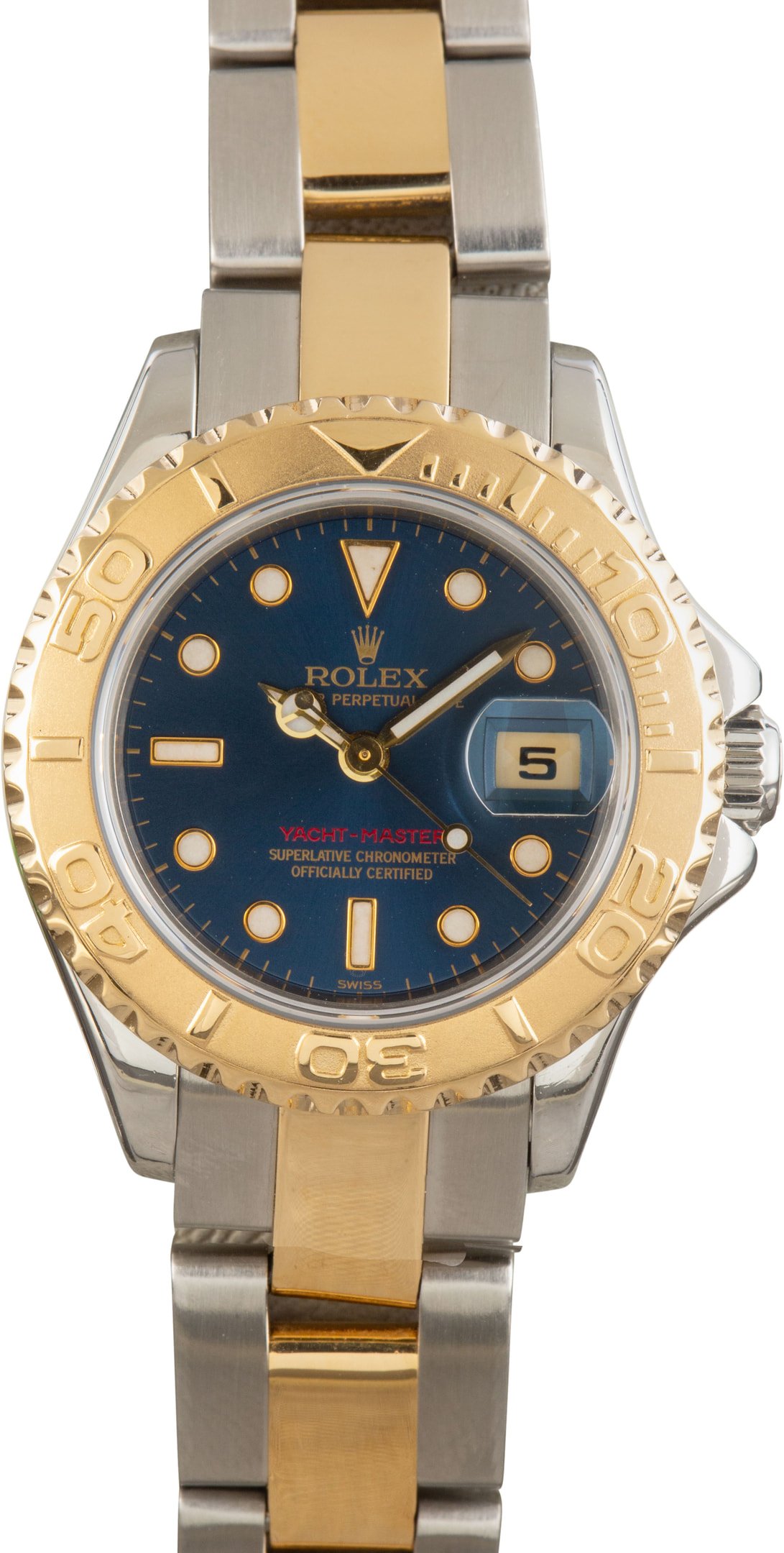 zUsed-Rolex-Yacht-Master-169623-SKU175048 Clean Factory Super Clone Rolex Yacht-Master 169623 Blue Dial - Image 1