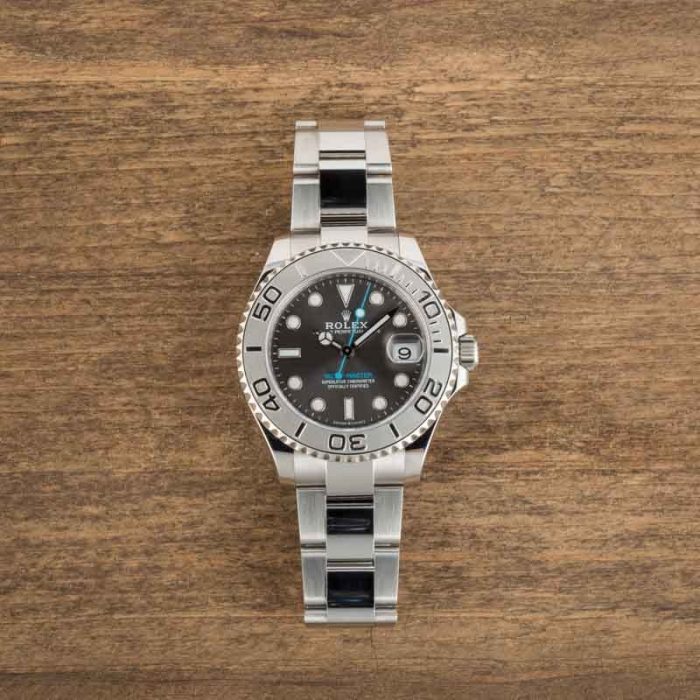 Clean Factory Super Clone Rolex Yacht-Master 37 Slate Dial - Image 5