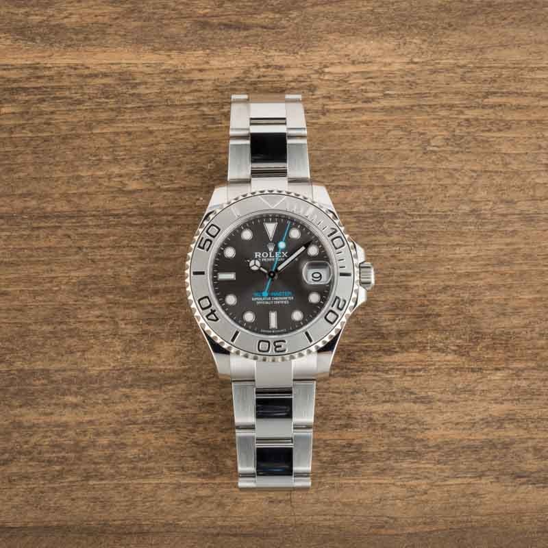 Clean Factory Super Clone Rolex Yacht-Master 37 Slate Dial