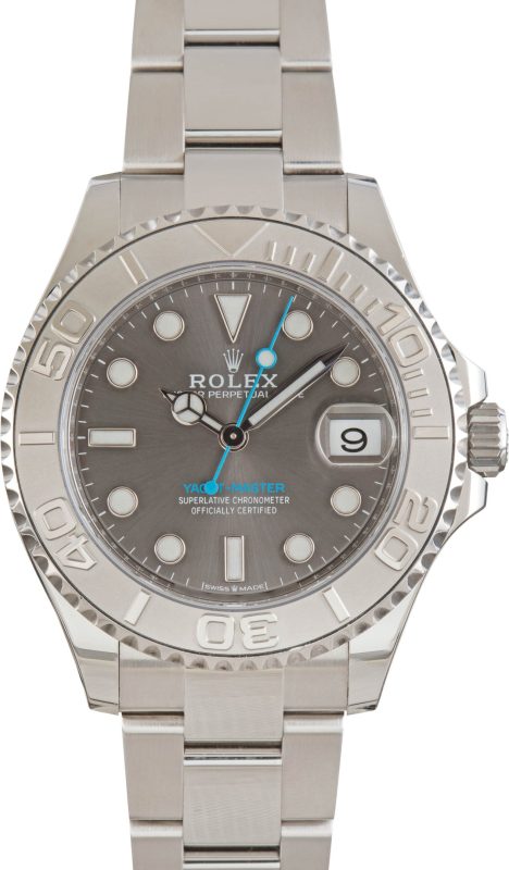Clean Factory Super Clone Rolex Yacht-Master 37 Slate Dial