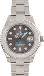 Super Clone Rolex Yacht-Master 37 Steel Platinum Bezel