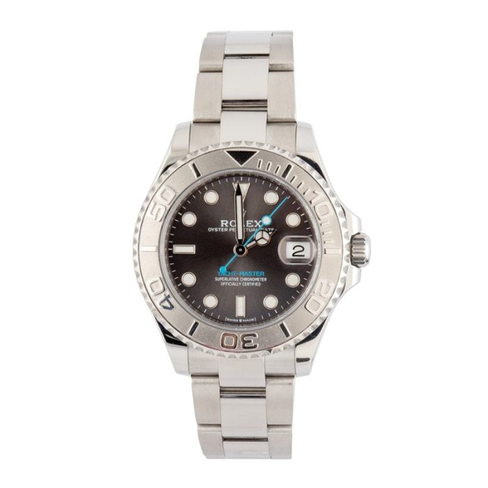 Super Clone Rolex Yacht-Master 37 Steel Platinum Bezel - Image 3