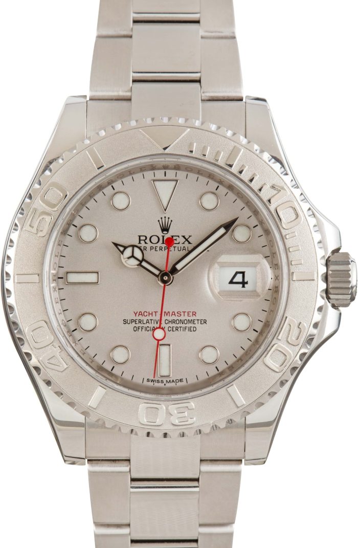 Clean Factory Super Clone Rolex Yacht-Master 116622 Platinum Dial - Image 2