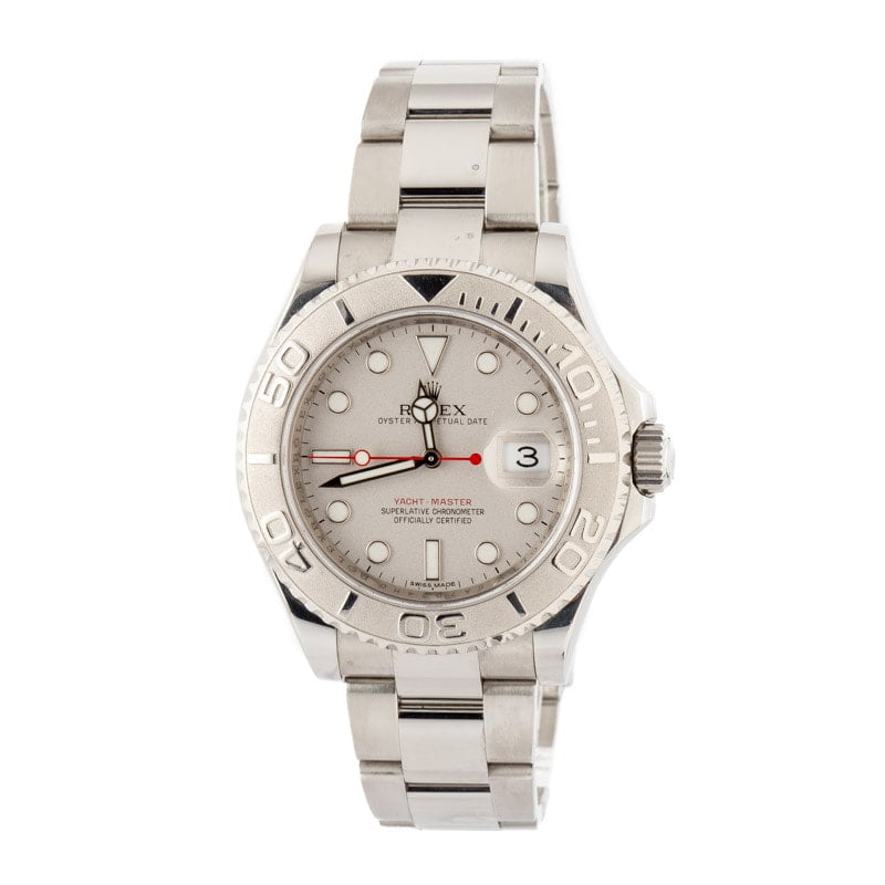 Clean Factory Super Clone Rolex Yacht-Master 116622 Platinum Dial