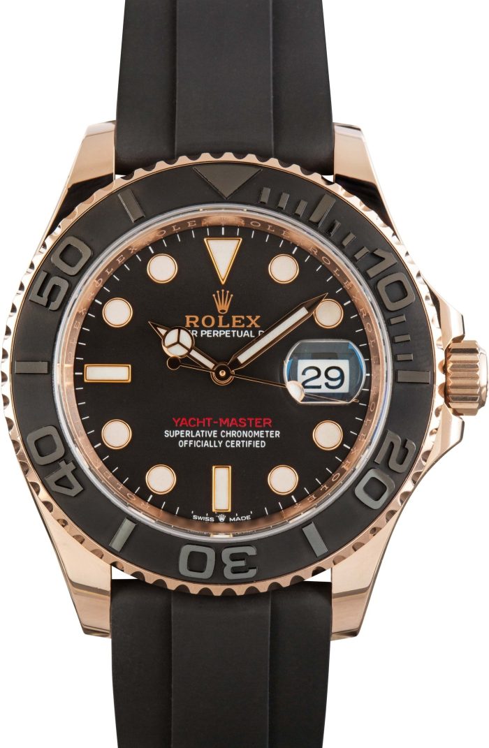Clean Factory Super Clone Rolex Yacht-Master 126655 Rose Gold - Image 2