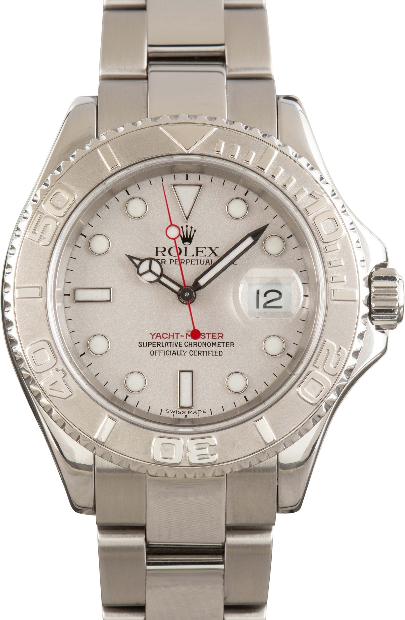zUsed-Rolex-Yacht-Master-40-16622-Platinum-Dial-SKU182941 Super Clone Rolex Yacht-Master 16622 Platinum Dial 40mm - Image 1