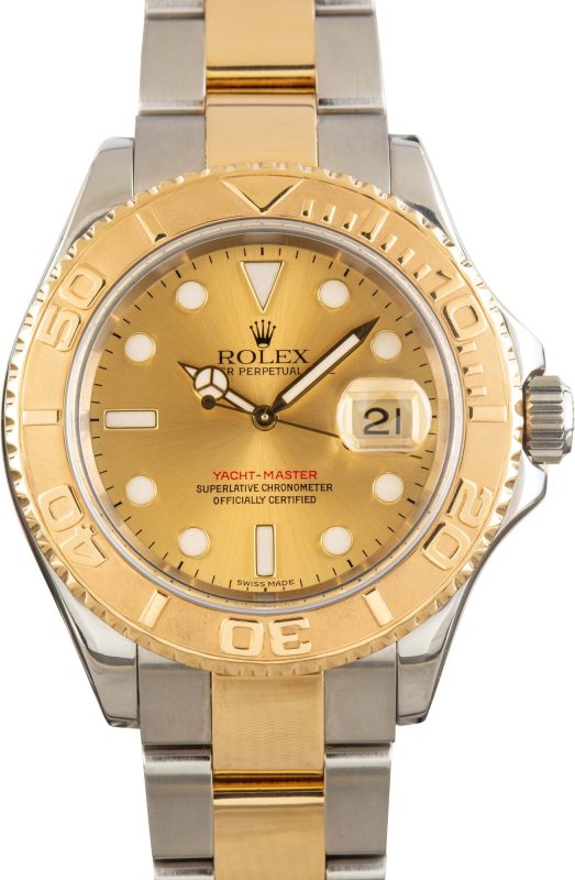 Super Clone Rolex Yacht-Master 40 16623 Champagne Dial