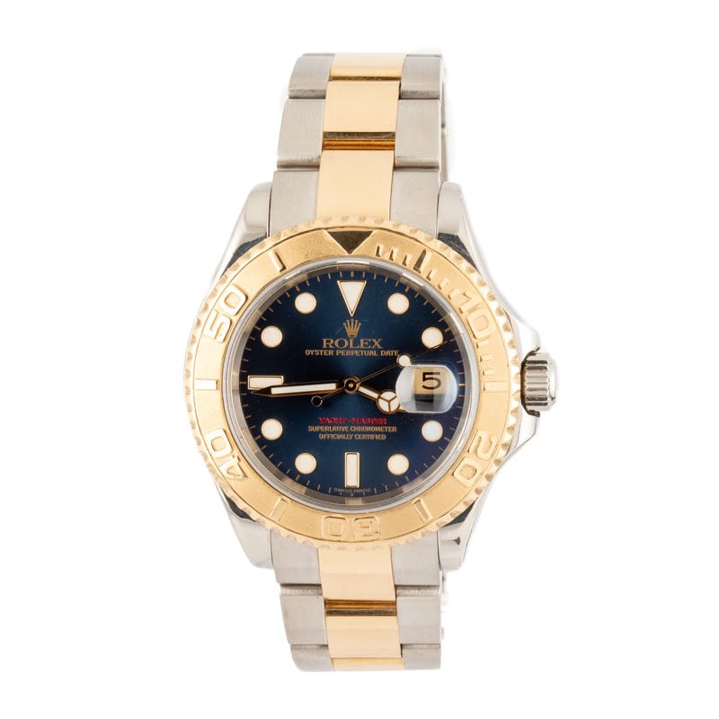 Super Clone Rolex Yacht-Master 16623 Blue Dial Steel Gold
