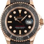 Super Clone Rolex Yacht-Master 126655 40mm Everose Gold Oysterflex