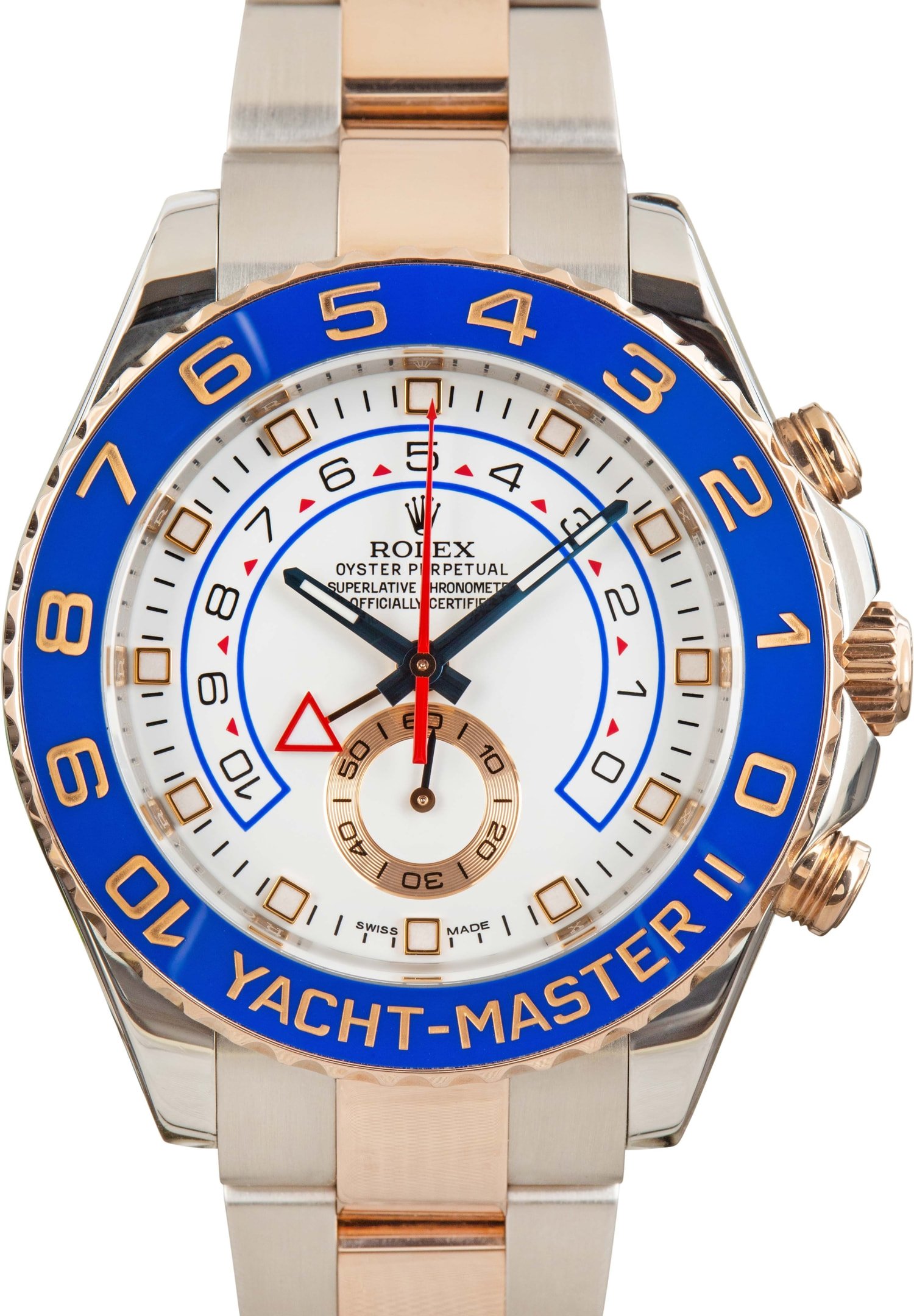 zUsed-Rolex-Yacht-Master-II-116681-SKU183014 Super Clone Rolex Yacht-Master II 44mm Steel Rose Gold Ref 116681 - Image 1