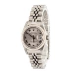 Clean Factory Super Clone Rolex Lady Datejust 79174 Silver Roman - Image 3