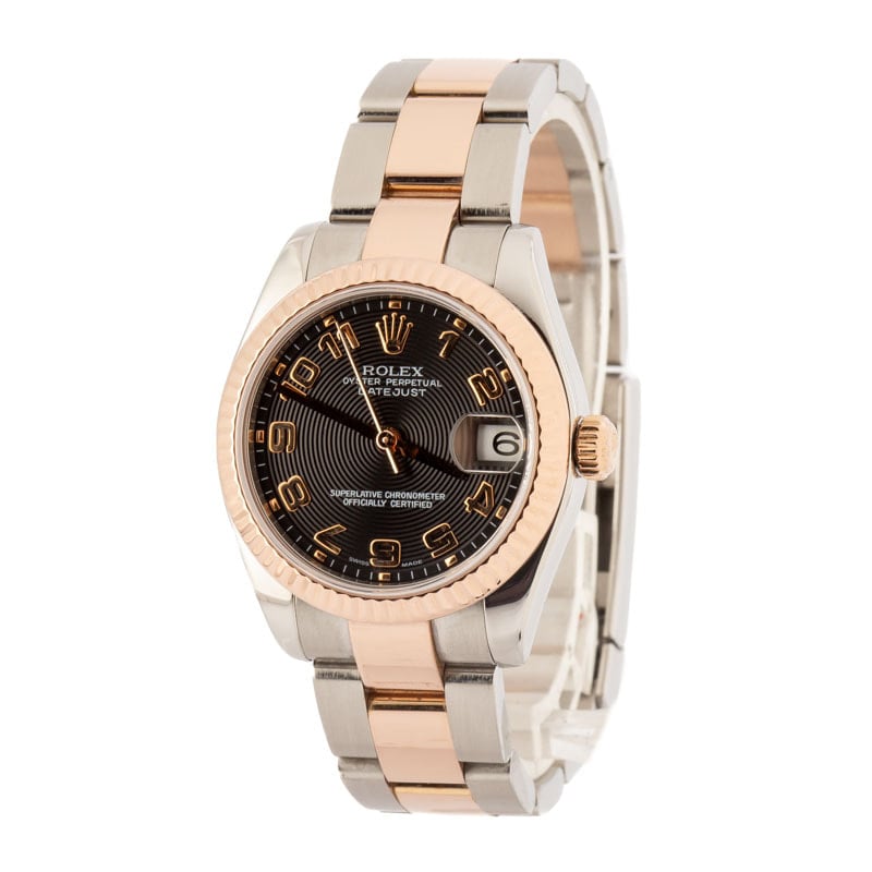 Clean Factory Super Clone Rolex Datejust 31 Ref 178241 Black Arabic Dial