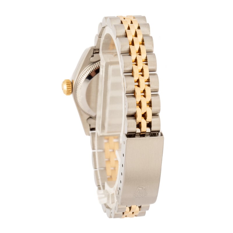 Super Clone Rolex Lady Oyster 67193 Champagne Diamond 24mm