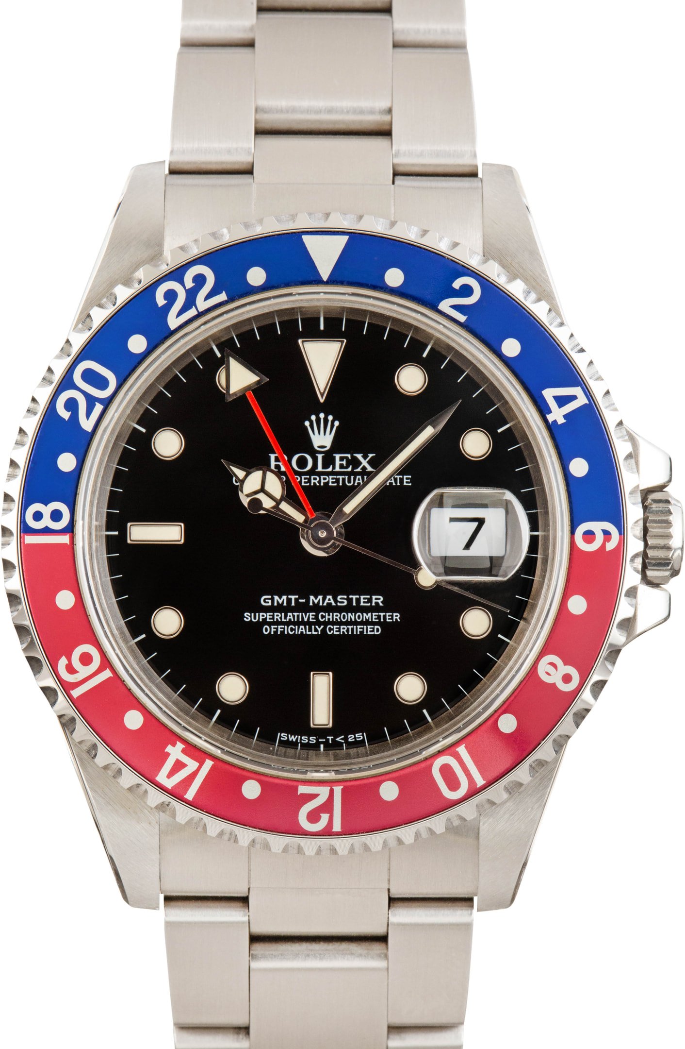 zVintage-Rolex-GMT-Master-16700-Pepsi-SKU182983 Super Clone Rolex GMT-Master Pepsi 16700 Stainless Steel AAA Replica - Image 1