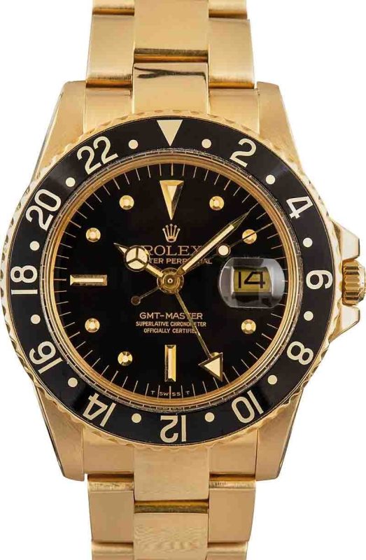 Clean Factory Super Clone Rolex GMT-Master 1675 Gold Rep