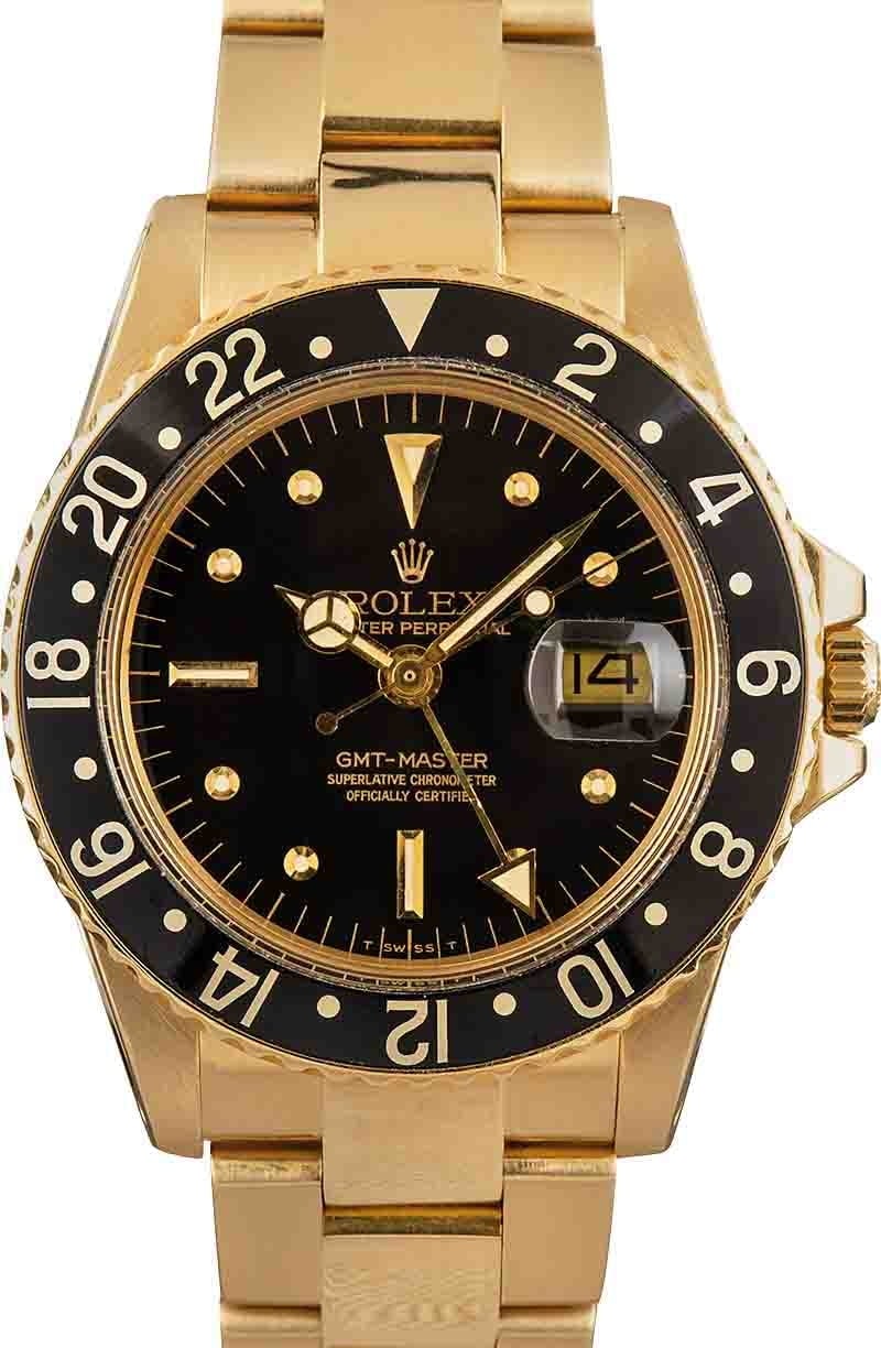 zVintage-Rolex-GMT-Master-1675-SKU154708 Clean Factory Super Clone Rolex GMT-Master 1675 Gold Rep - Image 1