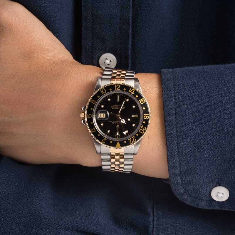 Clean Factory Super Clone Rolex GMT-Master 16753 Steel Gold