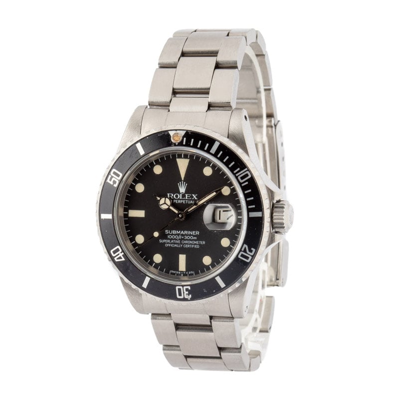 Clean Factory Super Clone Rolex Submariner 16800 Black Dial