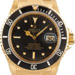 Clean Factory Super Clone Rolex Submariner 16808 Gold AAA Rep